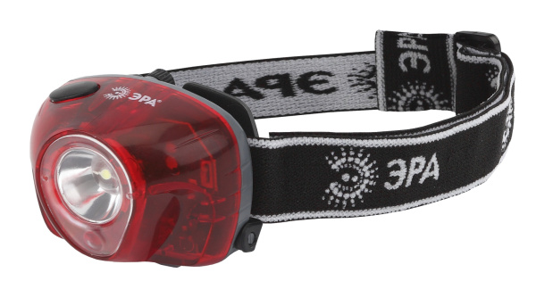 ЭРА G3W Фонарь Налобный 3W LED, коллиматор, 3хААА, 4 режима