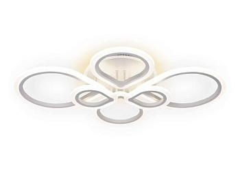 Ambrella Потолочный светодиодный светильник с пультом и подсветкой FA522/6 WH белый 160W+28W 820*650*120 (ПДУ РАДИО 2.4)