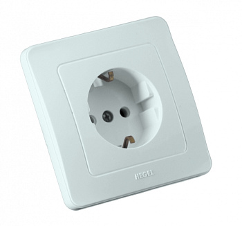 Hegel Мастер внутр Белая РС16-312 Розетка с/з, со шторками