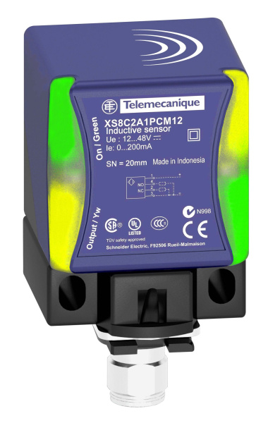 Купить SE Датчик индуктивный кубический XS8C2A4NCM12