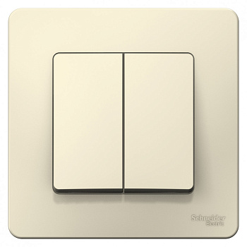 Systeme Electric Blanca внутр Молочный Выключатель 2-клавишный 6А, 250В