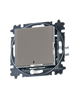 ABB EPJ Levit кофе макиато / белый Переключатель 1-кл, с ориент, подсветкой, 2CHH590646A6018