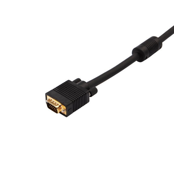 Шнур VGA шт - VGA шт 3М gold с ферритами Rexant 17-5505