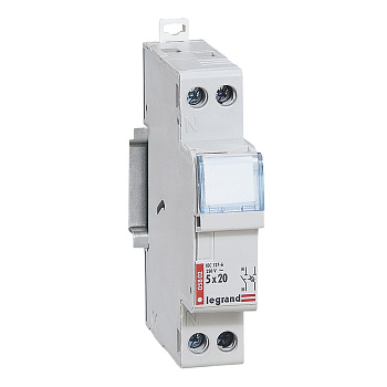 Legrand Держатель плавких вставок 1Р+N 5Х20 230В 005802