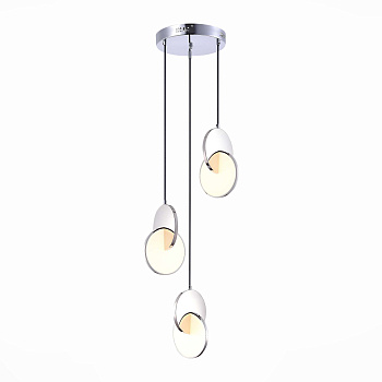 ST LUCE SL6107.103.03 Светильник подвесной Хром/Белый Хром LED 3*12W 3000K