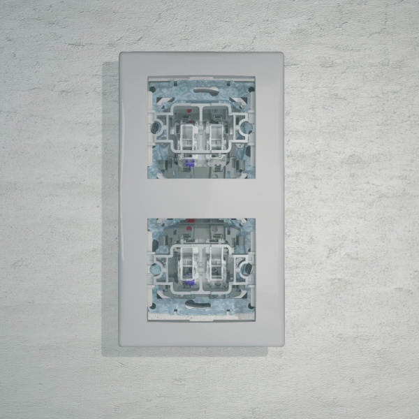 Купить SE Sedna Бел Рамка 2-ая вертикальная SDN5801121