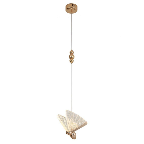 Kink Light 08444-1B,33 Подвес Баттерфляй золото w22*16 h200 (высота корпуса светильника h24) Led 8W (3000K)