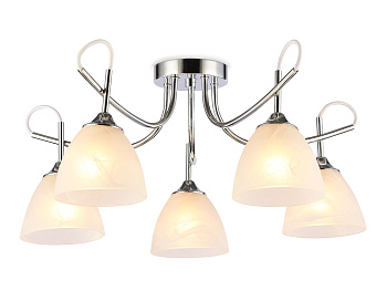 Ambrella Потолочная люстра TR3042/5 CH/FR хром/белый матовый E27/5 max 40W D580*275