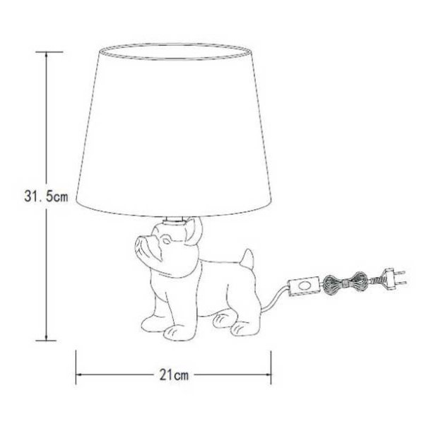 Купить Lucide EXTRAVAGANZA SIR WINSTON Золотой Настольная лампа 13533/81/10
