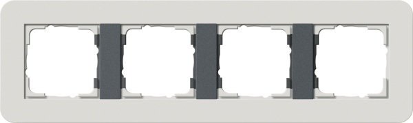 Gira E3 Светло-серый/Антрацит Рамка 4-ая 0214421