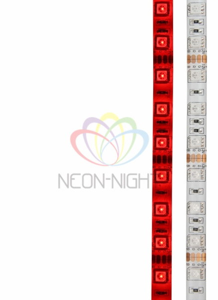 Купить LAMPER LED лента силикон, 10 мм, IP65, SMD 5050, 60 LED/m, 12 V, цвет свечения красный 141-491