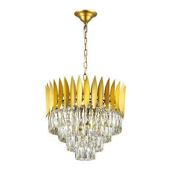 Odeon Light 4124/12 ODL19 439 золото/хрусталь Люстра E14 12*40W VALETTA