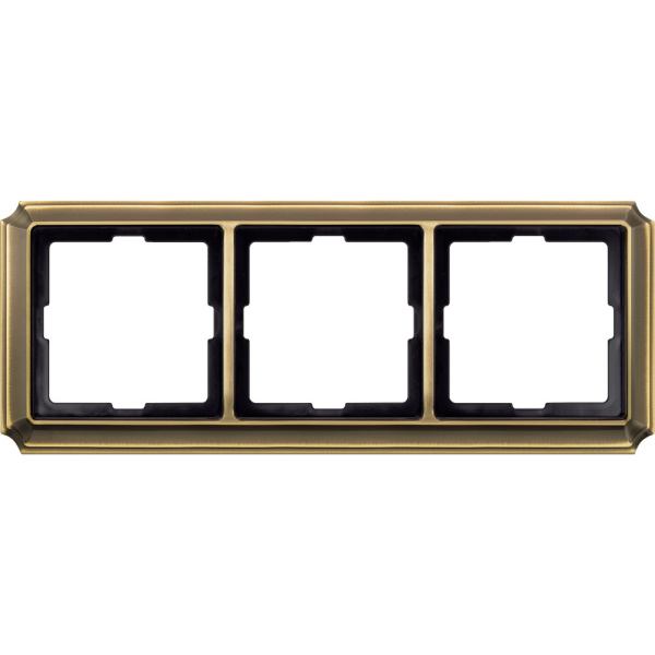 SE Merten SD Antik Античная латунь Рамка 3-ая MTN483343