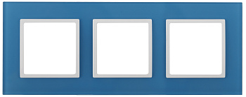 ЭРА 14-5103-28 Elegance Голубой/белый Стекло Рамка 3-ая