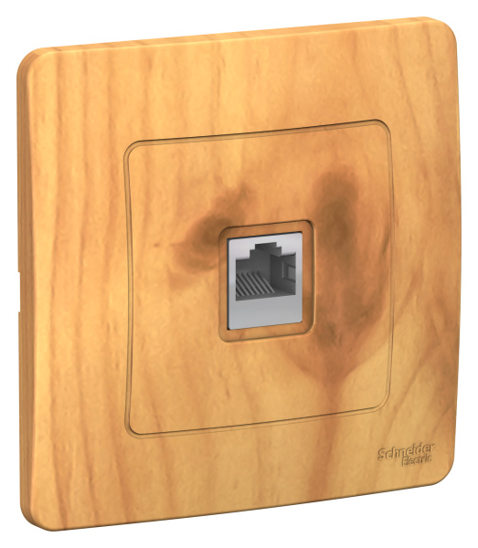 Купить Systeme Electric Blanca внутр Ясень Розетка ТЛФ RJ11