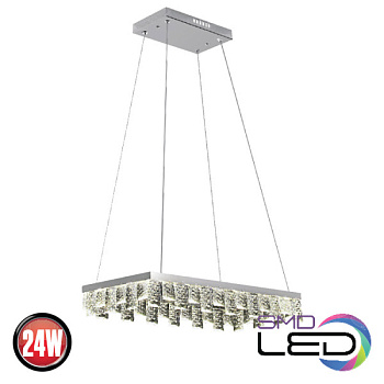 Horoz Electric 019-027-0024 24W 4000K 180-260V ХРУСТАЛЬ Светодиодная люстра NIRVANA-24 HRZ01000708