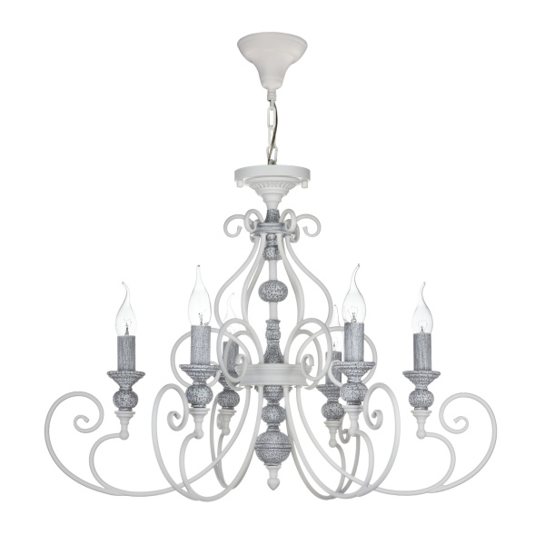 Maytoni Elegant Karina Белый Люстра 6xE14 60W ARM631-PL-06-W Купить Maytoni Elegant Karina Белый Люстра 6xE14 60W ARM631-PL-06-W
