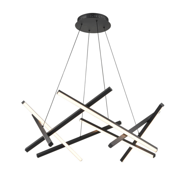 Vele Luce Meteora Светильник подвесной Led D850*H391/1500 черный | black металл | metal VL7232P07