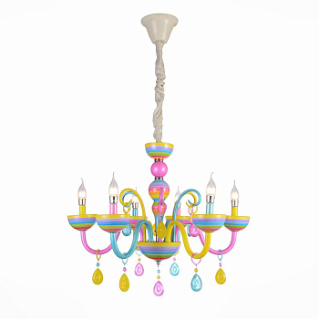 ST LUCE SL672.783.06 Люстра подвесная  Разноцветный/Разноцветный E14 6*40W