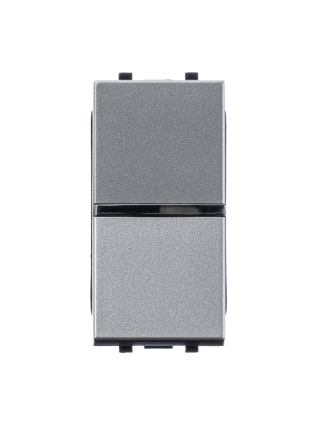 Купить ABB NIE Zenit Серебро Переключатель 1-клавишный 1 мод 2CLA210200N1301