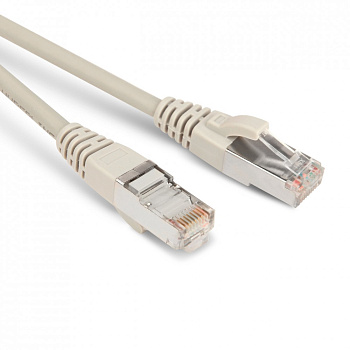 Hyperline PC-LPM-STP-RJ45-RJ45-C5e-15M-LSZH-GY Патч-корд F/UTP, экранированный, Cat.5е, LSZH, 15 м, серый 31000