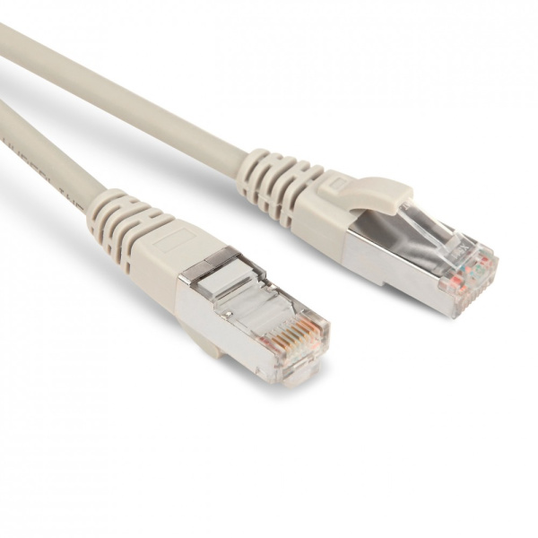 Hyperline PC-LPM-STP-RJ45-RJ45-C5e-0.5M-LSZH-GY Патч-корд F/UTP, экранированный, Cat.5e, LSZH, 0.5 м, серый 42307