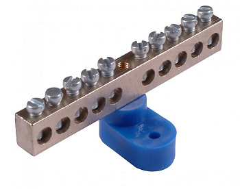 Hegel Шина _N_ 150.08 Шина "N" на 8 присоединений 150А на 1 изоляторе стойка