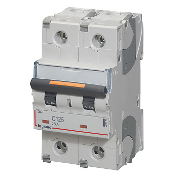 Legrand DX3 Автоматический выключатель 2П C125 25кА 409777