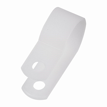 Кабельная скоба под винт 16 мм, белая, упаковка 50 шт. Rexant 07-4416