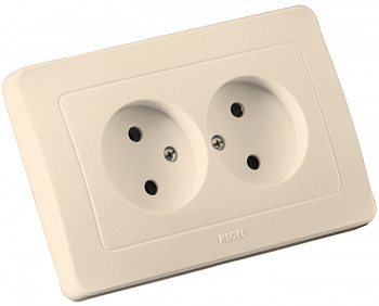 Hegel Мастер внутр Слоновая кость РС16-341-01 Розетка двойная