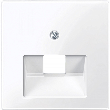 SE Merten SM Бел Актив Накладка розетки ТЛФ/комп 1-ой наклонной MTN296225