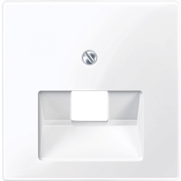 SE Merten SM Бел Актив Накладка розетки ТЛФ/комп 1-ой наклонной MTN296225