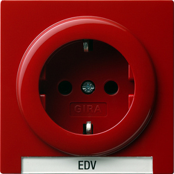 Gira Розетка с полем для надписи 018743