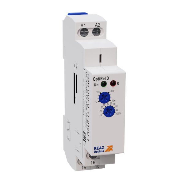 КЭАЗ Реле времени OptiRel D TMR-DOFU-1T-240U-1 задержка выключения при откл питания 16А 1СО 12-230АС/DC