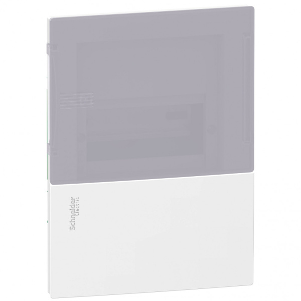 SE RESI9 MP (Mini Pragma) Бокс встраеваемый с дымчатой дверью 1 ряд/6 модулей, IP40, IK07, 63А, 2 клеммы, Италия MIP22106T