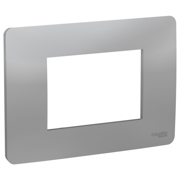 SE Unica Modular Алюминий Рамка 3-модульная NU210330