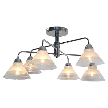 Lussole Комплект GRLSP-8186 (Светильник LSP-8186, Лампа светодиодная E27 6 шт.)