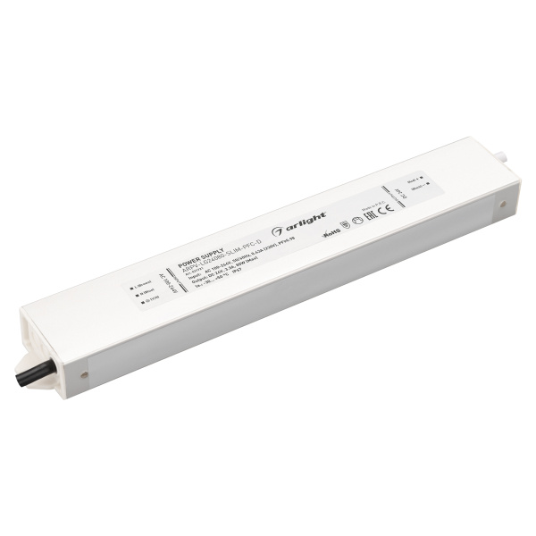 Arlight Блок питания ARPV-LG24080-SLIM-PFC-D (24V, 3.3A, 80W) (IP67 Металл, 5 лет) 031721