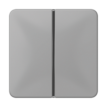 JUNG 1-клавишная накладка для пульта КNX, серая, для серии CD CD401TSAGR