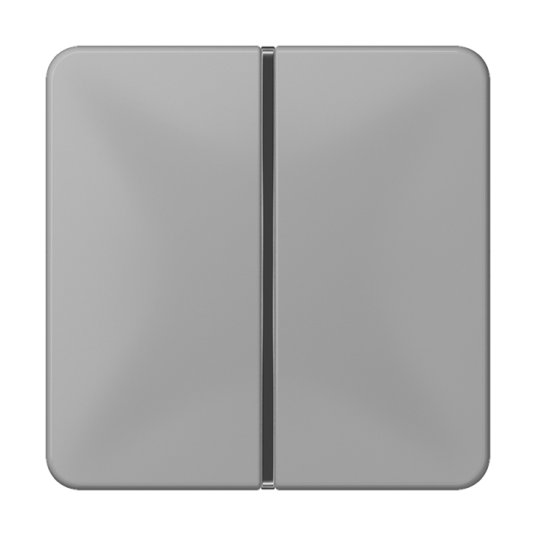 JUNG 1-клавишная накладка для пульта КNX, серая, для серии CD CD401TSAGR