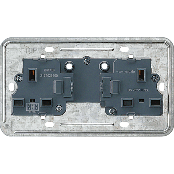JUNG розетка БС 13А двойная BS2522EINS