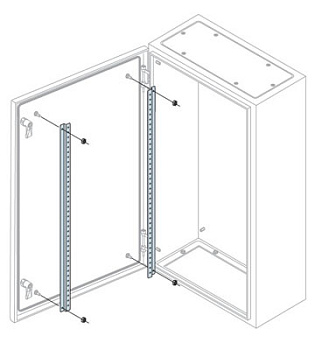 ABB Рейка профильная для двери H=600мм (1упак=2шт) TS6009