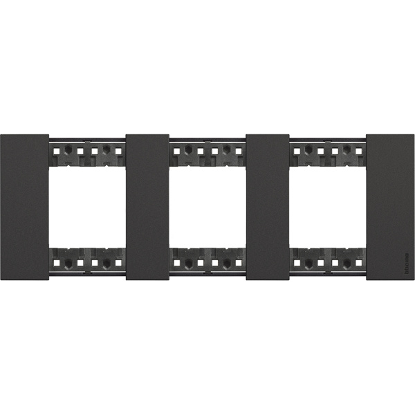 BT Living now Черный Рамка немецкий стандарт 3 поста (2+2+2 мод) KA4802M3KG