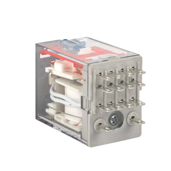 Купить EKF Averes Реле промежуточное с кнопкой и механической индикацией RPAt 22/4 5A 24В DC