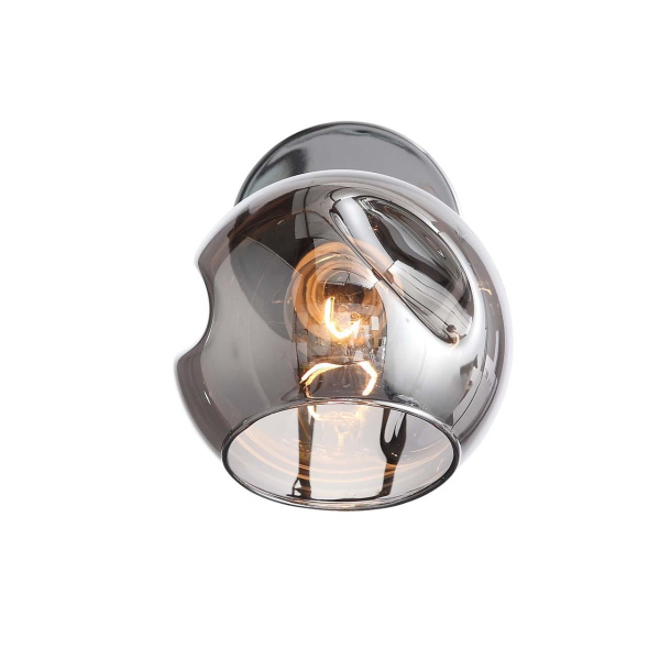 Купить Evoluce SLE155101-01 Светильник настенный Хром/Дымчатый E14 1*60W
