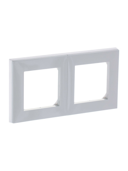 Купить ABB EPJ Levit серый / белый Рамка 2 поста 2CHH015020A6016
