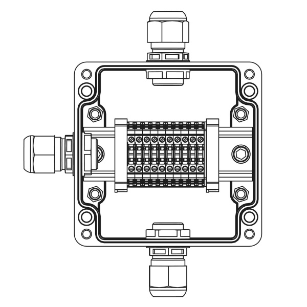DKC TBE-P-03-(10xCBC.2)-1xPABMP(A)-1xPABMP(C)-1xPABMP(D)1Ex e IIC Т5 Gb / Ex tb IIIC T95°C Db IP66