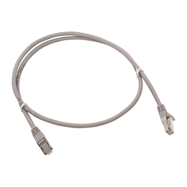 EKF Патч-корд TERACOM PRO Cat.5E экранированный FTP оболочка LSZH серый (2,0м)