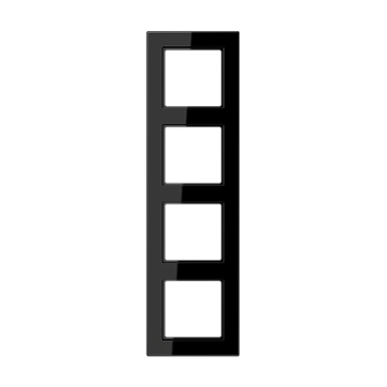 JUNG A550 Черный Рамка 4-ая для вертикальной и горизонтальной установки A5584BFSW