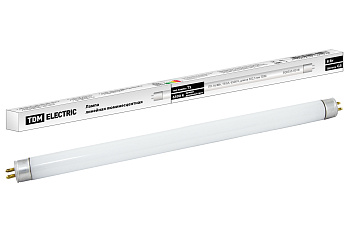 TDM Лампа люминесцентная линейная двухцокольная ЛЛ-16/8 Вт, T5/G5, 6500 К, длина 302,5мм SQ0355-0018
